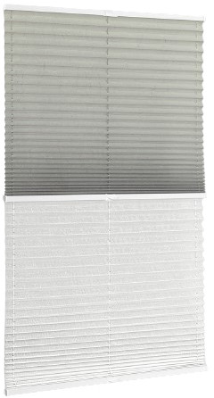 Плиссе Delfa Basic Crush СПШ-35202/3504 Basic Transparent (34x160, серый/белый)