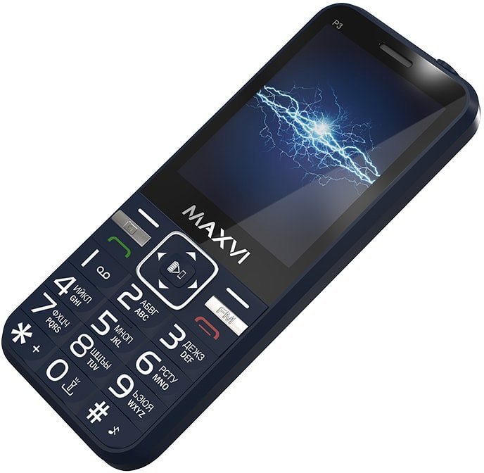 Кнопочный телефон Maxvi P3 (синий)