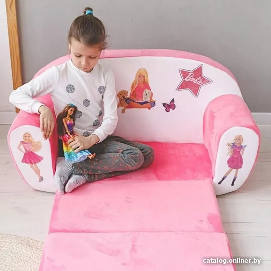 Детское кресло SunRain Классик Barbie (розовый)