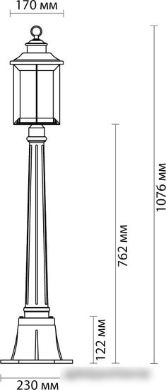 Садовый светильник Odeon Light Mavret 4961/1F