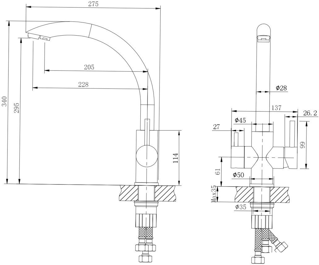Смеситель Ekko E4305