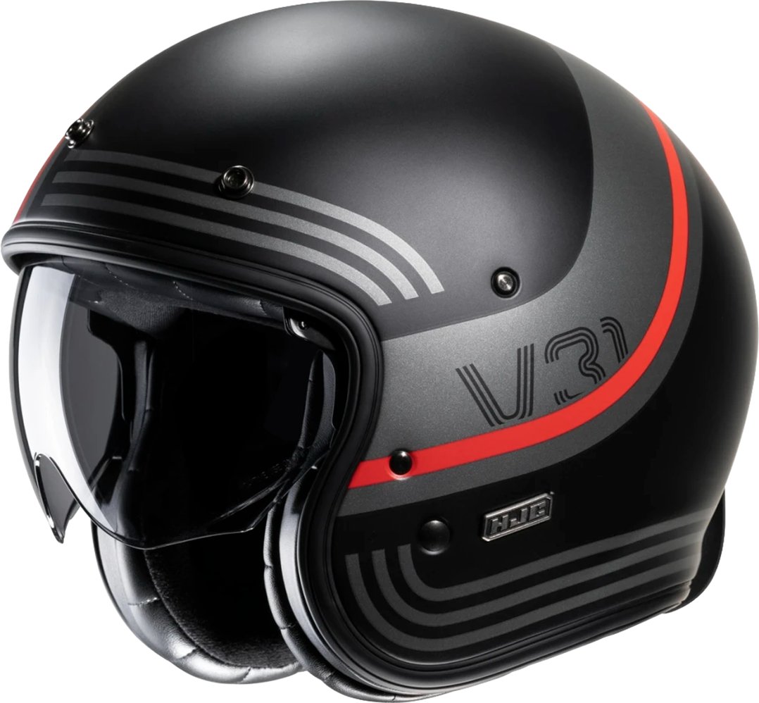 Мотошлем HJC V31 Byron (S, черный/красный)