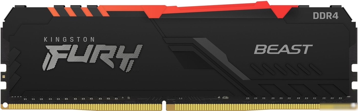 Оперативная память Kingston FURY Beast RGB 16ГБ DDR4 3200 МГц KF432C16BB12A/16