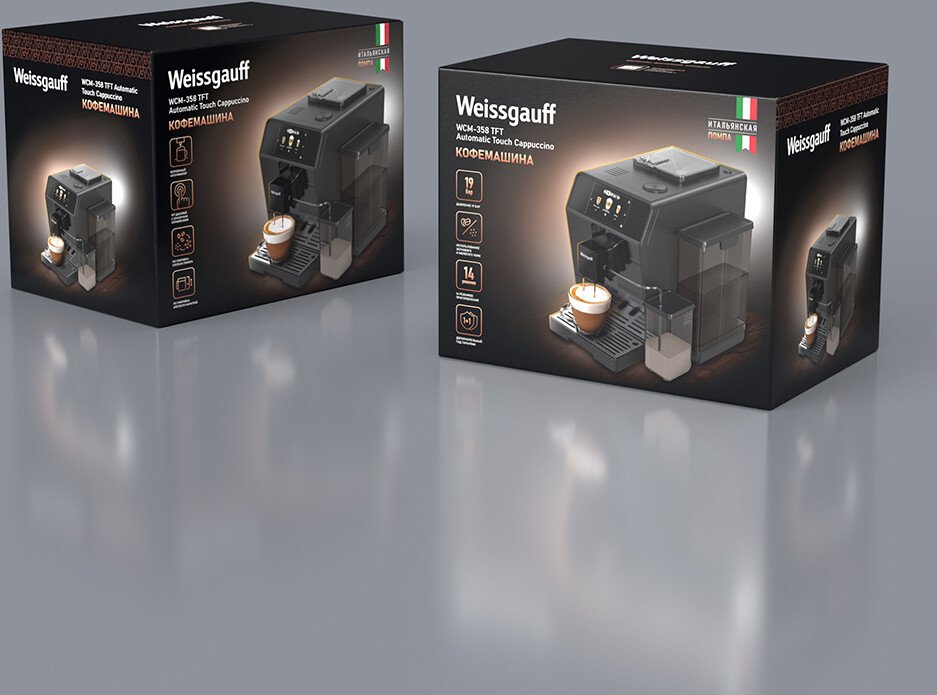 Кофемашина Weissgauff WCM-358 TFT Automatic Touch Cappuccino