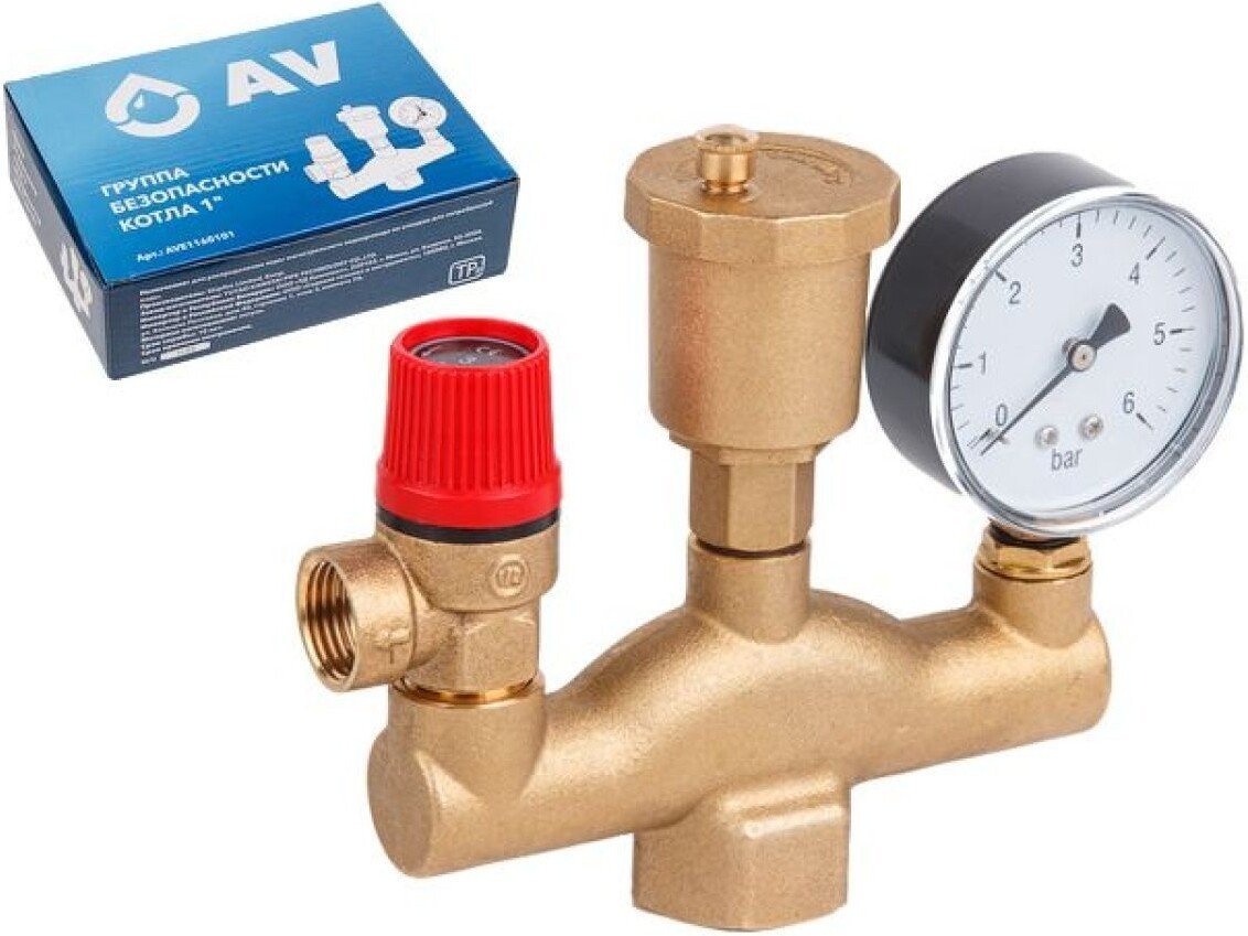 Фитинг AV Engineering Группа безопасности котла 1" AVE1160101