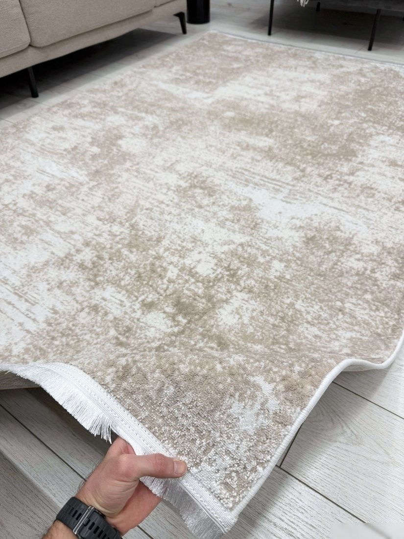 Ковер для жилой комнаты Radjab Carpet Лайла Прямоугольник PT62T (1.6x3, Light Beige)