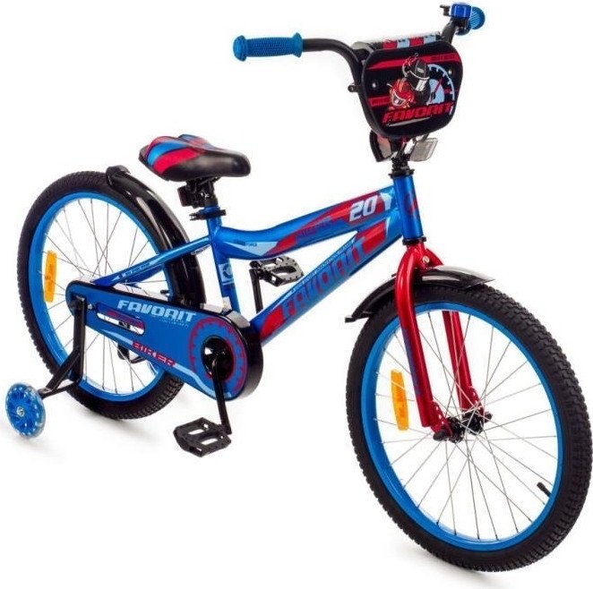 Детский велосипед Favorit Biker 20 BIK-20BR (синий/красный)