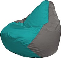 Кресло-мешок Flagman Груша Мега XXXL Г3.1-292 (бирюзовый/серый)