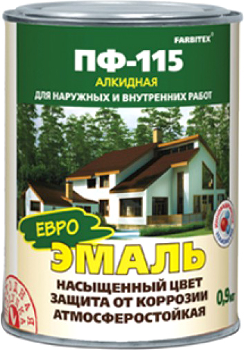 Эмаль Farbitex ПФ-115 0.9кг (персиковый) [Ф3454210]