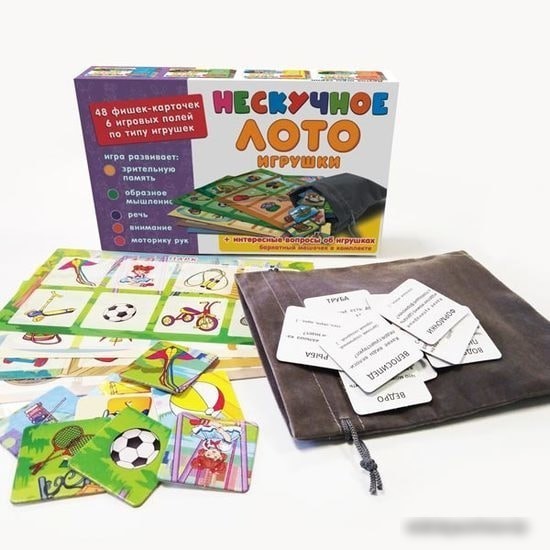 Развивающая игра Нескучные игры Нескучное лото. Игрушки 8117