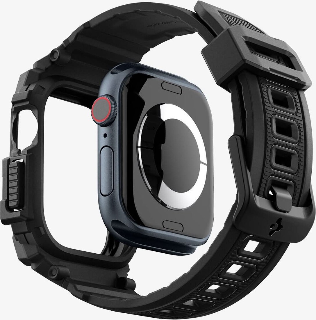 Ремешок Spigen Rugged Armor Pro для Apple Watch 10 42 мм ACS08591 (черный)