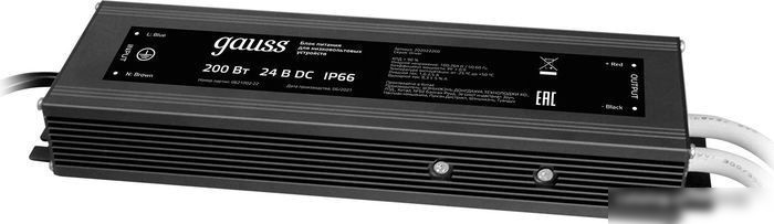 Блок питания Gauss 200W 24V IP66 202022400
