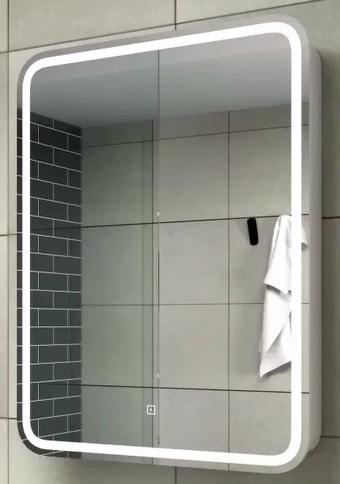 Континент Шкаф с зеркалом Elliott Led 60x80 (правый)