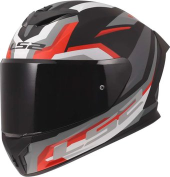 Мотошлем LS2 FF820 Rapid III Hyper (L, черный/красный)