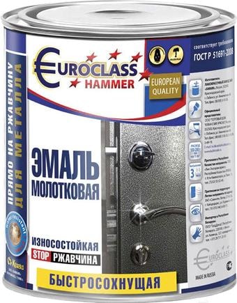 Эмаль Euroclass Молотковая 800 г (вишневый)