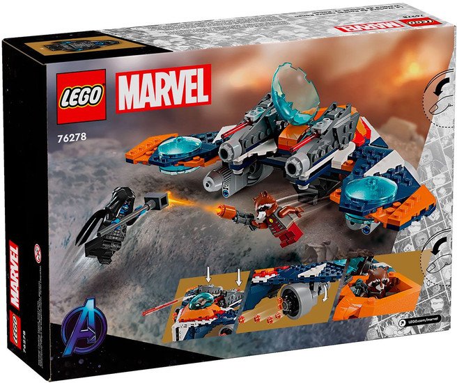 Конструктор LEGO Marvel Super Heroes 76278 Боевая птица Ракеты против Ронана