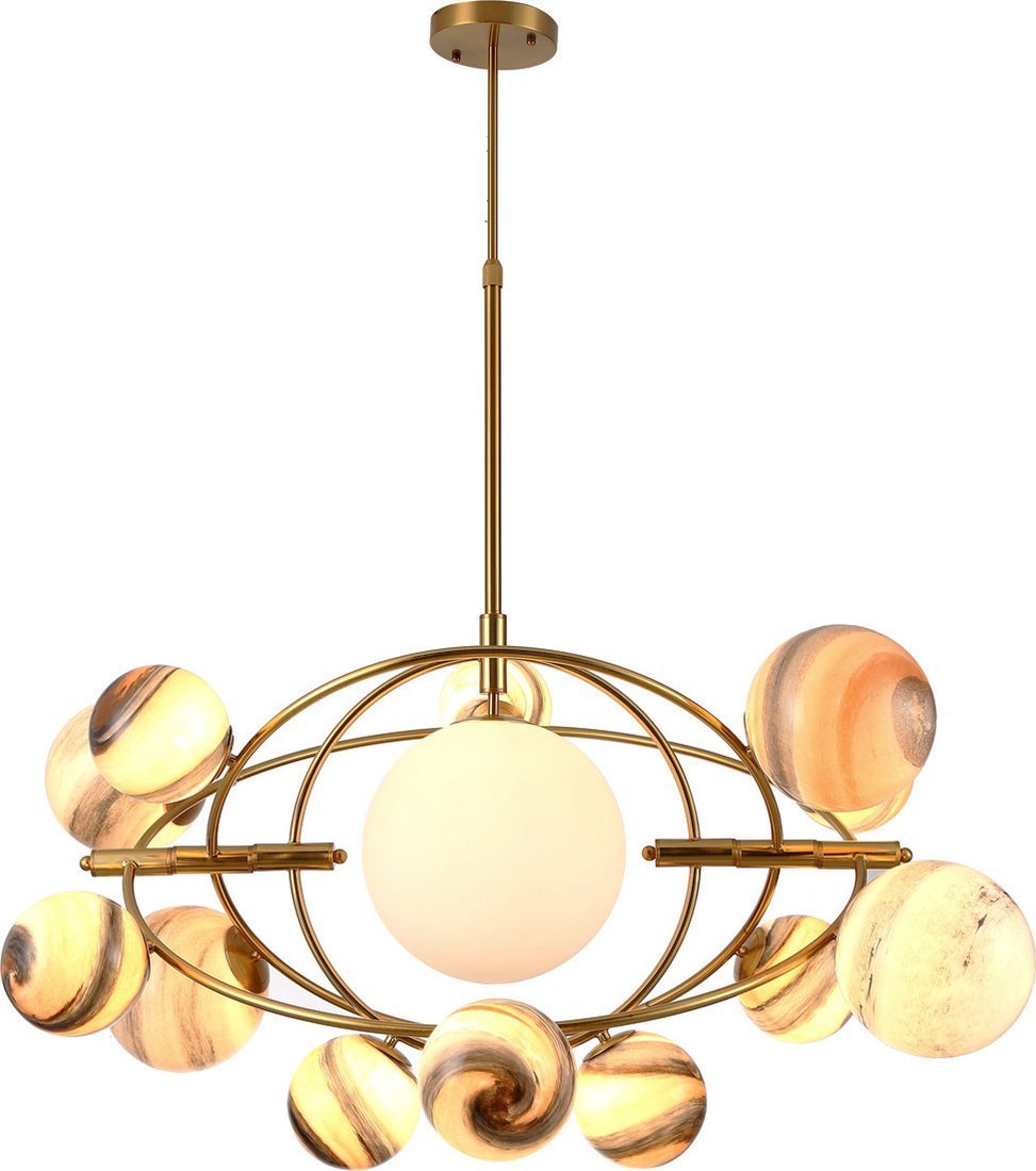 Подвесная люстра DeLight Collection Planet KG1122P-13B (brass)