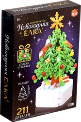 Конструктор Unicon Новогодняя елка 103E-1 10372474 (211эл)