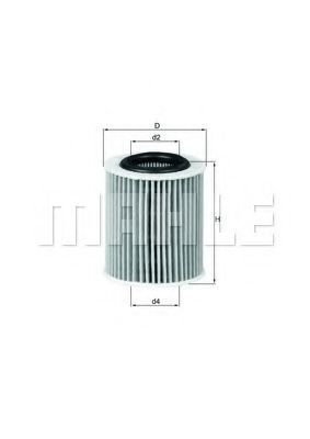 Масляный фильтр Mahle Knecht OX386D