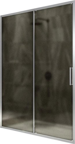 Душевая дверь MaybahGlass 195x120 MGD-1542-5 (бронза матовая стекло/хром матовый)