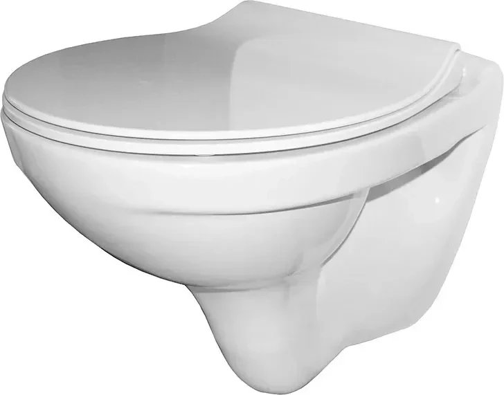 Унитаз подвесной Керамин Санти R Slim + Ани Пласт WCP1110