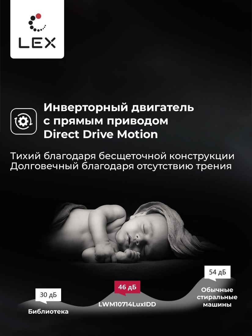 Стирально-сушильная машина LEX LWM10714LuxIDD