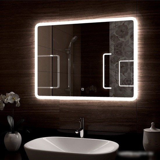Континент Зеркало Demure Led 90x70 (бесконтактный сенсор)