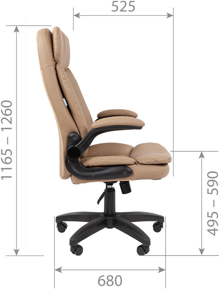 Офисное кресло CHAIRMAN 533 (экокожа черный)
