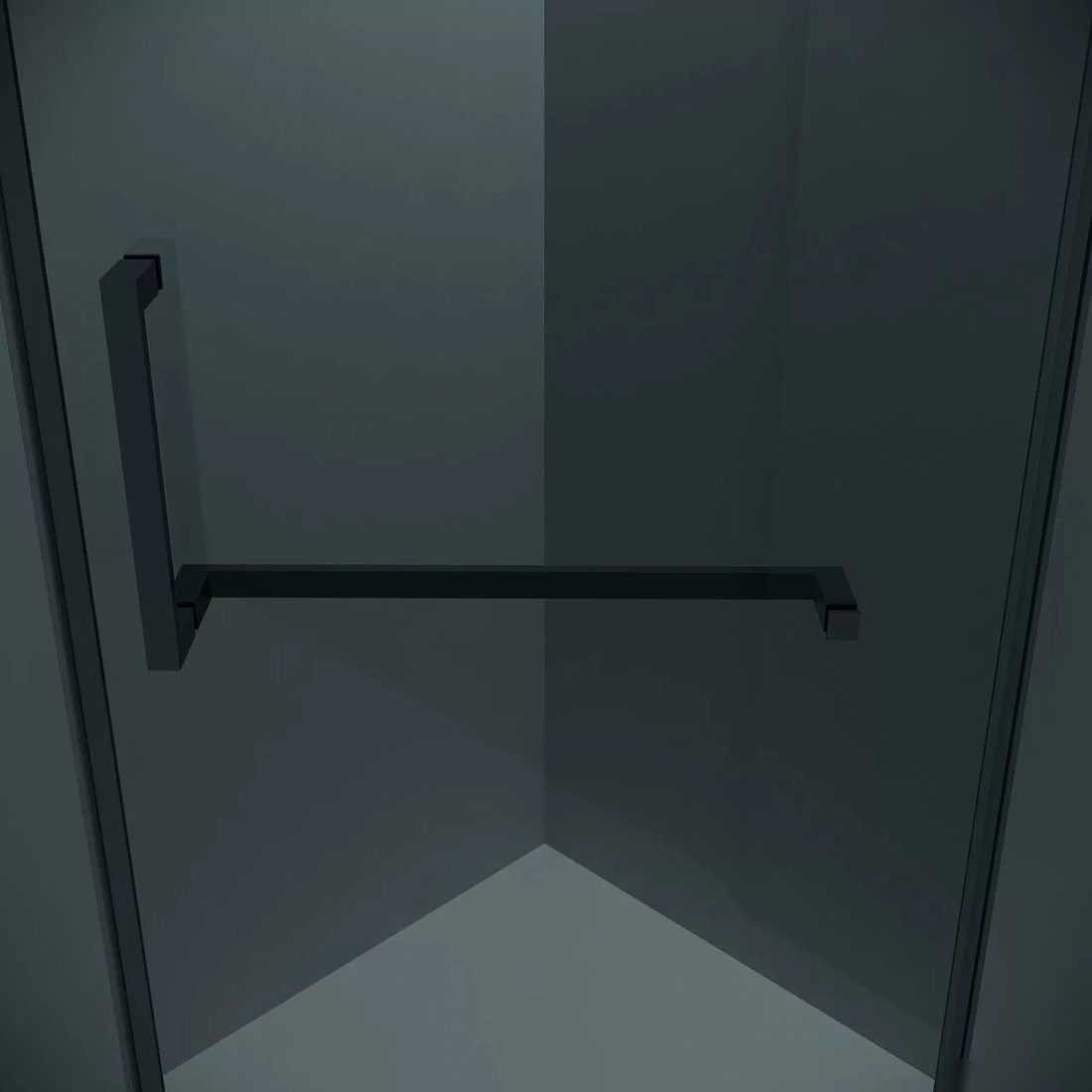 Душевой уголок Grossman Pragma 90x90x195 302.K33.03.9090.21.10 (черный матовый/тонированное стекло)