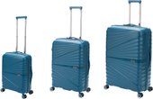 Комплект чемоданов Torber Nevo T2207 (синий)
