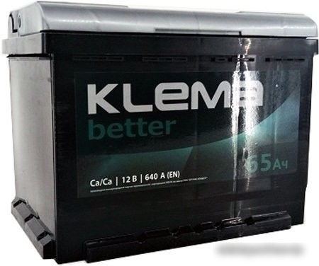 Автомобильный аккумулятор Klema Better 6СТ-65А(0) (65 А·ч)