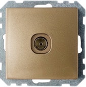 Розетка телевизионная Bylectrica Стиль ТР-043 (бронзовый)