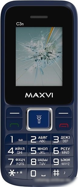 Кнопочный телефон Maxvi C3n (маренго)