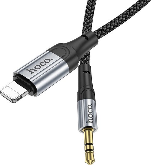 Кабель Hoco UPA26 Lightning - Jack 3.5mm (1 м, черный)