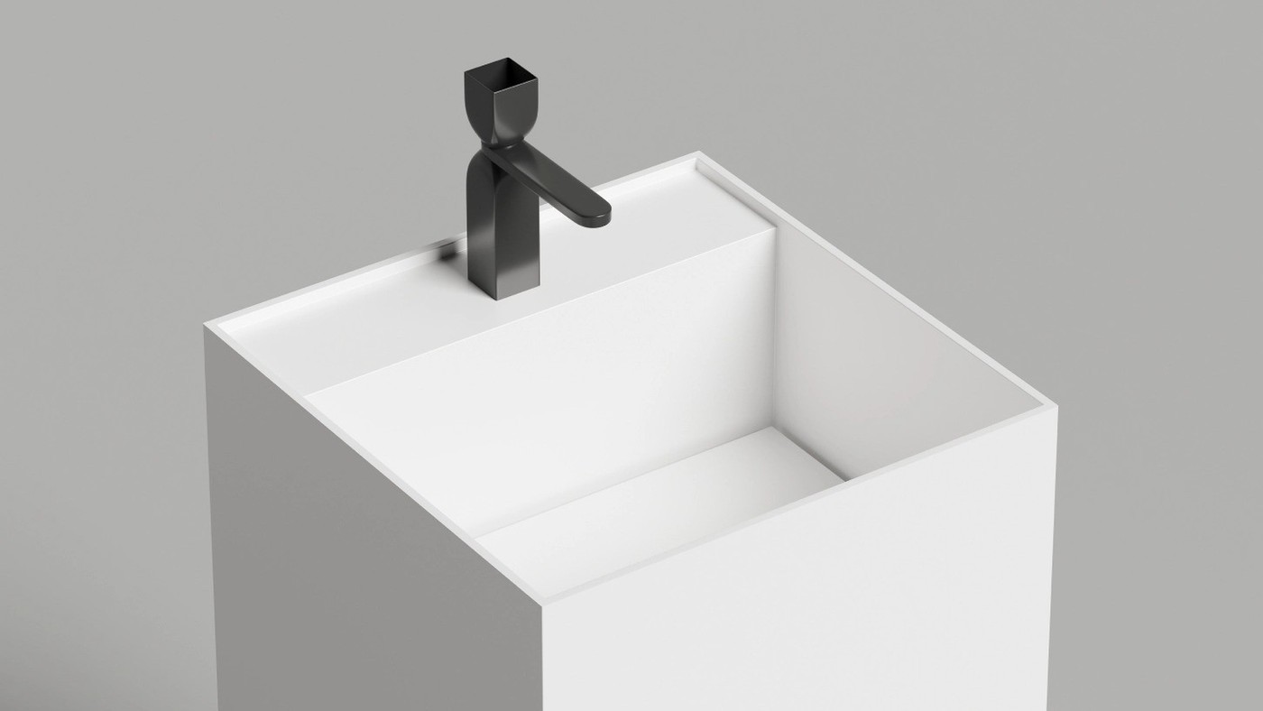 Умывальник Salini Armonia Square Top 01 130511TG (S-Sense, глянцевый)