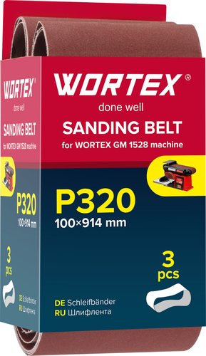 Набор шлифлент Wortex 1325978 (3шт)