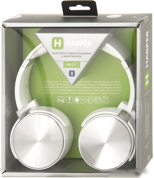 Наушники Harper HB-217 (белый)