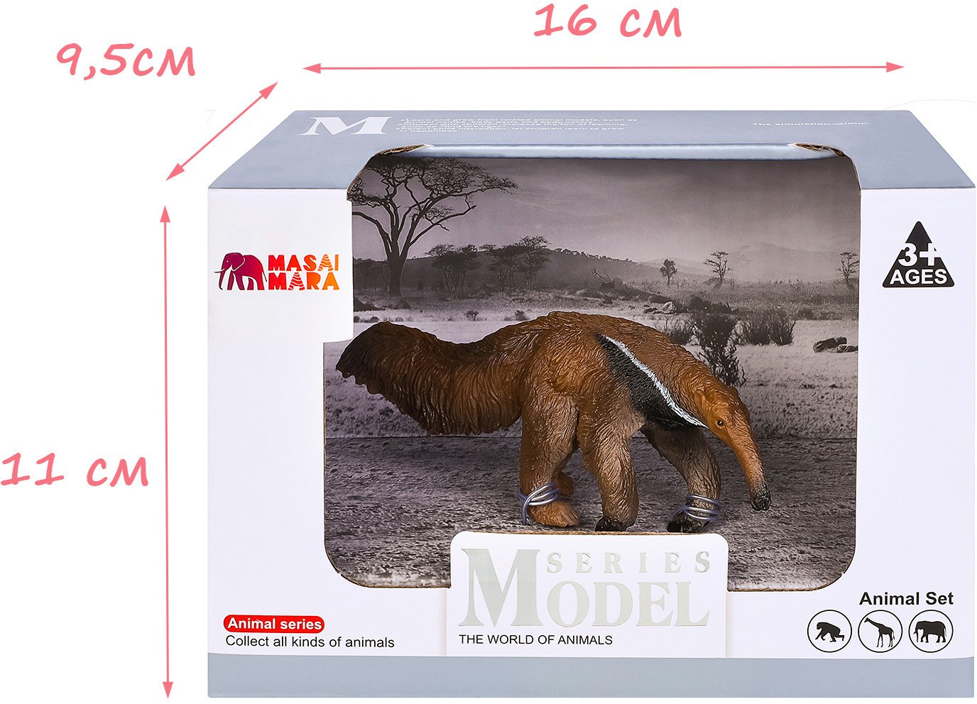 Фигурка Masai Mara Мир диких животных. Гигантский муравьед MM211-148