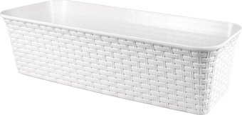 Вазон Violet Ротанг 356006 (белый)