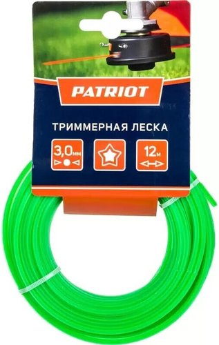Леска для триммера Patriot D 3.0 мм L 12 м 805205123