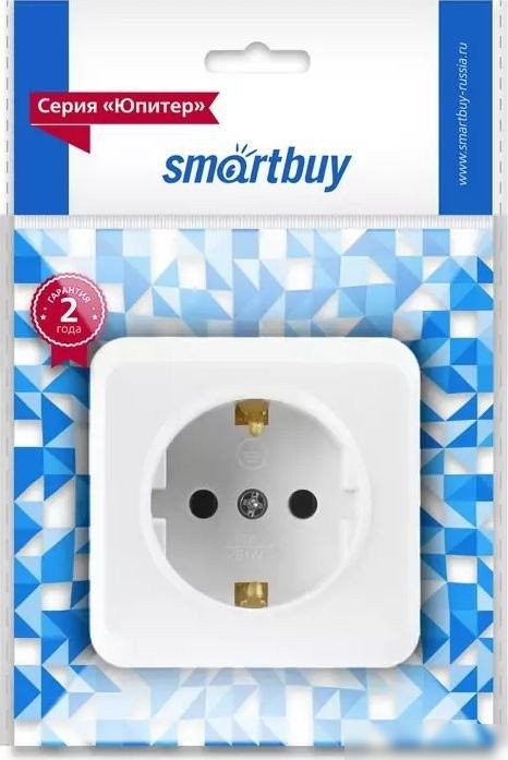 Розетка SmartBuy Юпитер SBE-03w-16-S1-Z