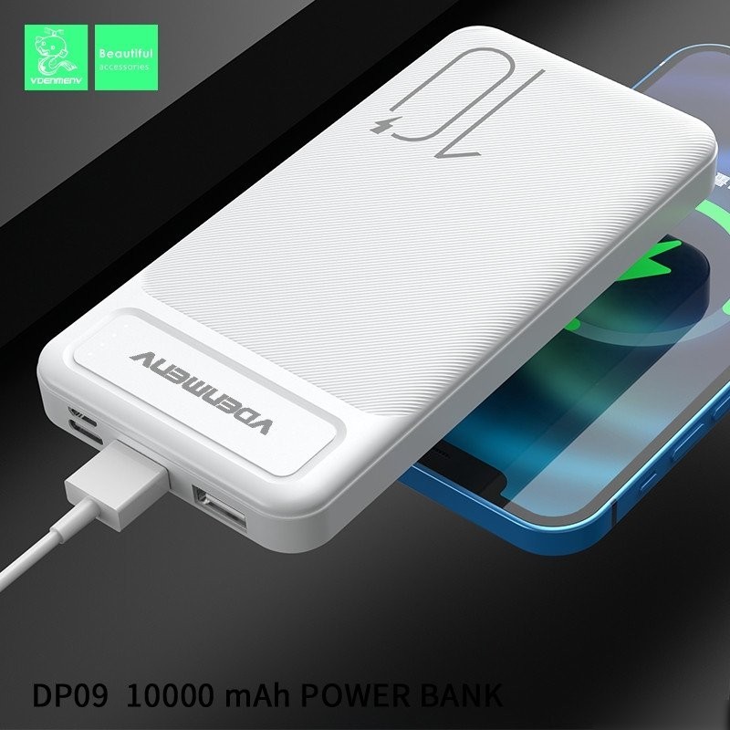 Внешний аккумулятор VDENMENV DP09 10000mAh (белый)