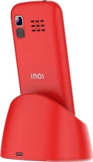 Кнопочный телефон Inoi 148 Senior 4G (красный)