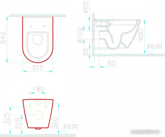 Унитаз подвесной Vitra Sanibelle SmoothFlush 7551B003-0075 (без сиденья)
