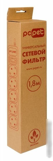 Сетевой фильтр PC Pet AP01006-E-G