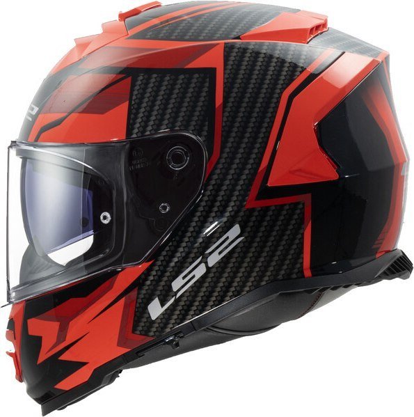 Мотошлем LS2 FF800 Storm II Tracker (XL, черный/красный)