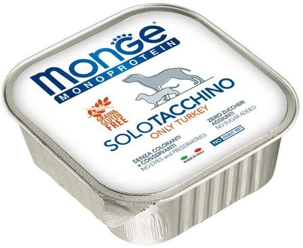 Сухой корм для собак Monge Monoprotein с индейкой и ламистер (150 г)