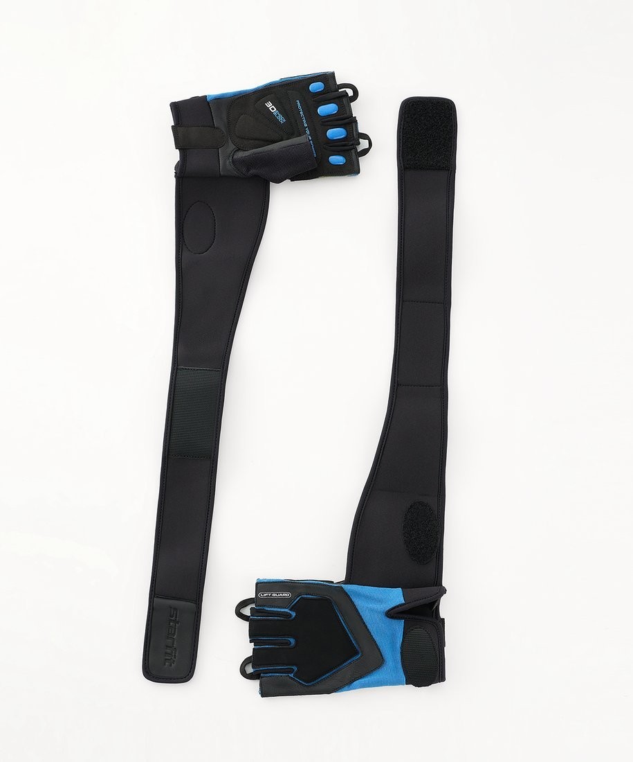 Перчатки для фитнеса Starfit WG-201 (XL, черный/синий)