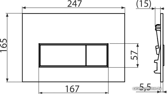 Панель смыва Alcaplast M572