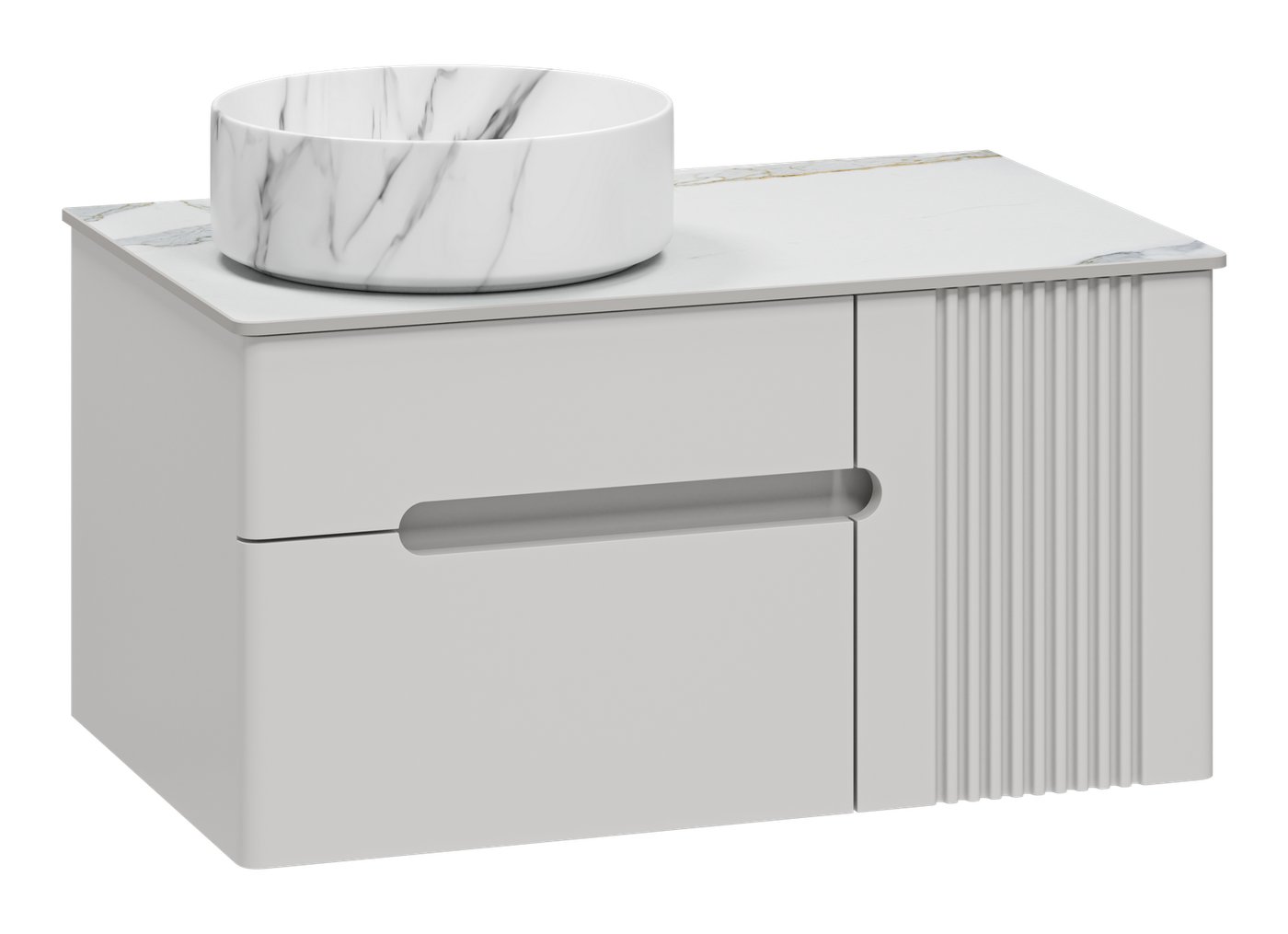 Brevita Тумба под умывальник Pallisandro 80 PAL-50080-501П2Я+PA01-80